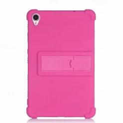 Case For Lenovo Tab M9 M8 4th Gen 8(TB300FU) M8 HD(TB-8505 FX) M8 FHD(TB-8705 FN) E8(TB-8304F) TAB 4 8 Plus(TB-8704 FN) Tab 3 8 Plus(TB-8703 FX) Tab 4 8(TB-8504 FN) Shockproof with Stand Back Cover Solid Colored Silicone
