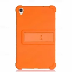 Case For Lenovo Tab M9 M8 4th Gen 8(TB300FU) M8 HD(TB-8505 FX) M8 FHD(TB-8705 FN) E8(TB-8304F) TAB 4 8 Plus(TB-8704 FN) Tab 3 8 Plus(TB-8703 FX) Tab 4 8(TB-8504 FN) Shockproof with Stand Back Cover Solid Colored Silicone