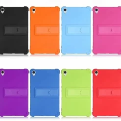 Case For Lenovo Tab M9 M8 4th Gen 8(TB300FU) M8 HD(TB-8505 FX) M8 FHD(TB-8705 FN) E8(TB-8304F) TAB 4 8 Plus(TB-8704 FN) Tab 3 8 Plus(TB-8703 FX) Tab 4 8(TB-8504 FN) Shockproof with Stand Back Cover Solid Colored Silicone