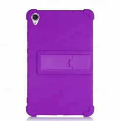 Case For Lenovo Tab M9 M8 4th Gen 8(TB300FU) M8 HD(TB-8505 FX) M8 FHD(TB-8705 FN) E8(TB-8304F) TAB 4 8 Plus(TB-8704 FN) Tab 3 8 Plus(TB-8703 FX) Tab 4 8(TB-8504 FN) Shockproof with Stand Back Cover Solid Colored Silicone