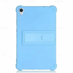 Case For Lenovo Tab M9 M8 4th Gen 8(TB300FU) M8 HD(TB-8505 FX) M8 FHD(TB-8705 FN) E8(TB-8304F) TAB 4 8 Plus(TB-8704 FN) Tab 3 8 Plus(TB-8703 FX) Tab 4 8(TB-8504 FN) Shockproof with Stand Back Cover Solid Colored Silicone