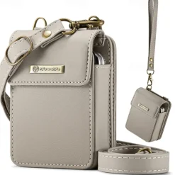 CaseMe Luxury Universal Case for Samsung Z Flip 6 5 MOTO Flip Hot Selling Shoulder Wristrap Magnetic Leather Universal Phone Bag