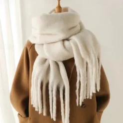 Cashmere Feel Scarf Long Pashmina Shawls and Wraps for Women Large Blanket Scarves Solid