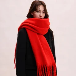 Cashmere Feel Scarf Long Pashmina Shawls and Wraps for Women Large Blanket Scarves Solid