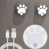 Cat LED Night Light USB Rechargeable with Motion Sensor, Dimmable Desk Lamp for Bedroom, Bedside, Kitchen, Closet and Stairs 1pc