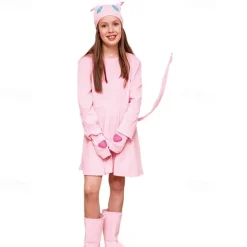 Cat Mew Carnival Costume Cosplay Costume Group & Family Halloween Costumes Kid's Girls' Cosplay Costumes Halloween Carnival Masquerade Easy Carnival Costume