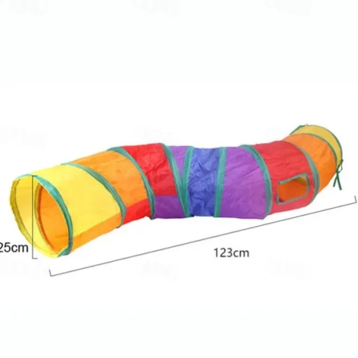 Cat Pets Toys Mouse Shape Balls Foldable Cat Kitten Play Tunnel Funny Cat Stick Mouse Supplies