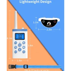 Cat Training Collar Cat Shock Collar with Remote Training Cat Stop Meowing Remote Control/Automatic Anti-Meow for Cats Safe and Effective