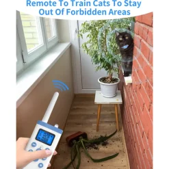 Cat Training Collar Cat Shock Collar with Remote Training Cat Stop Meowing Remote Control/Automatic Anti-Meow for Cats Safe and Effective