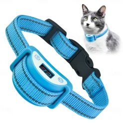 Cats Prevent Meowing Designed Bark Collar for Dogs, Bark Shock Collar Automatic,Sound Vibrate and Shock 3 Working Modes for Waterproof & Rechargeable