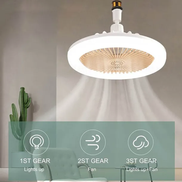 Ceiling Fan with Enclosed Lights – Low Profile Ceiling Light and Hidden Fan Combo, Ideal Summer Gift for Home Use