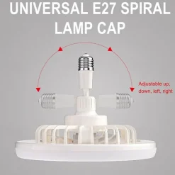 Ceiling Fan with Enclosed Lights – Low Profile Ceiling Light and Hidden Fan Combo, Ideal Summer Gift for Home Use