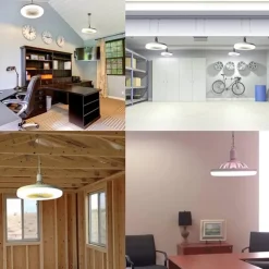 Ceiling Fan with Enclosed Lights – Low Profile Ceiling Light and Hidden Fan Combo, Ideal Summer Gift for Home Use