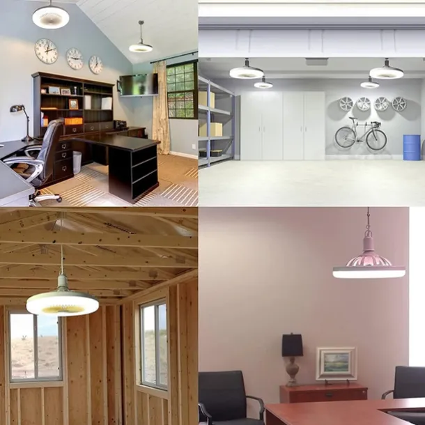 Ceiling Fan with Enclosed Lights – Low Profile Ceiling Light and Hidden Fan Combo, Ideal Summer Gift for Home Use