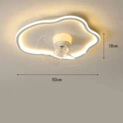 Ceiling Fan with Light App & Remote Control 50cm Dimmable 6 Speed Sputnik Design Projection Ceiling Fan Metal Modern Style Sputnik Painted Finishes LED Modern 110-240V