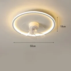 Ceiling Fan with Light App & Remote Control 50cm Dimmable 6 Speed Sputnik Design Projection Ceiling Fan Metal Modern Style Sputnik Painted Finishes LED Modern 110-240V