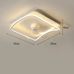 Ceiling Fan with Light App & Remote Control 50cm Dimmable 6 Speed Sputnik Design Projection Ceiling Fan Metal Modern Style Sputnik Painted Finishes LED Modern 110-240V