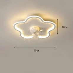 Ceiling Fan with Light App & Remote Control 50cm Dimmable 6 Speed Sputnik Design Projection Ceiling Fan Metal Modern Style Sputnik Painted Finishes LED Modern 110-240V