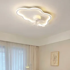 Ceiling Fan with Light App & Remote Control 50cm Dimmable 6 Speed Sputnik Design Projection Ceiling Fan Metal Modern Style Sputnik Painted Finishes LED Modern 110-240V