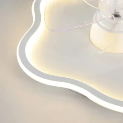 Ceiling Fan with Light App & Remote Control 50cm Dimmable 6 Speed Sputnik Design Projection Ceiling Fan Metal Modern Style Sputnik Painted Finishes LED Modern 110-240V