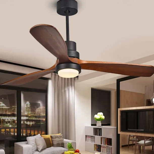 Ceiling Fan with Light App & Remote Control 105/130cm Dimmable 6 Wind Speeds Modern Ceiling Fan for Bedroom, Living Room, Small Room 110-240V