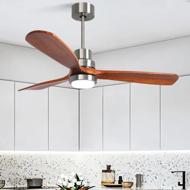 Ceiling Fan with Light App & Remote Control 105/130cm Dimmable 6 Wind Speeds Modern Ceiling Fan for Bedroom, Living Room, Small Room 110-240V