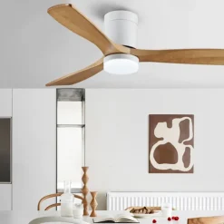 Ceiling Fan with Light Circle Design App & Remote Control Crystal 108cm Dimmable 6 Wind Speeds Modern Ceiling Fan for Bedroom, Living Room, Small Room 110-240V