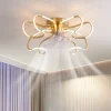 Ceiling Fan with Light Dimmable 65cm 6 Wind Speeds Modern Ceiling Fan for Bedroom, Living Room App & Remote Control 110-240V#