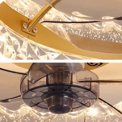 Ceiling Fan with Light Ring Circle Design 22