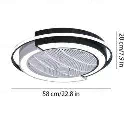 Ceiling Fan with Lights Remote Control, Indoor Low Profile Modern Flush Mount Ceiling Fan with 72W Warm Natural Bright 3 Color LED Lights, 3 Speeds Smart Ac Fan for Kitchen and Bedroom (White)