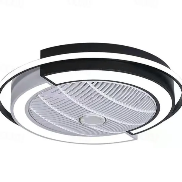 Ceiling Fan with Lights Remote Control, Indoor Low Profile Modern Flush Mount Ceiling Fan with 72W Warm Natural Bright 3 Color LED Lights, 3 Speeds Smart Ac Fan for Kitchen and Bedroom (White)