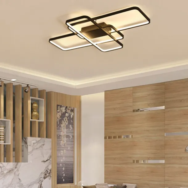 Ceiling Lights 4-Light 90 cm Dimmable Cluster Design Ceiling Lights Aluminum Silica gel Artistic Style Modern Style Novelty Painted Finishes Black/White/Gold 110-240V