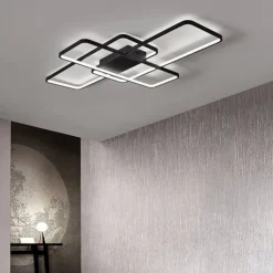 Ceiling Lights 4-Light 90 cm Dimmable Cluster Design Ceiling Lights Aluminum Silica gel Artistic Style Modern Style Novelty Painted Finishes Black/White/Gold 110-240V