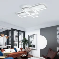 Ceiling Lights 4-Light 90 cm Dimmable Cluster Design Ceiling Lights Aluminum Silica gel Artistic Style Modern Style Novelty Painted Finishes Black/White/Gold 110-240V