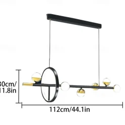 Ceiling Pendant Light Globe Design Modern Pendant Light for Dining Room Kitchen Restaurant Bar Creative Golden Lighting Fixtures Nordic Line Hanging Ceiling Lamp 110-240V