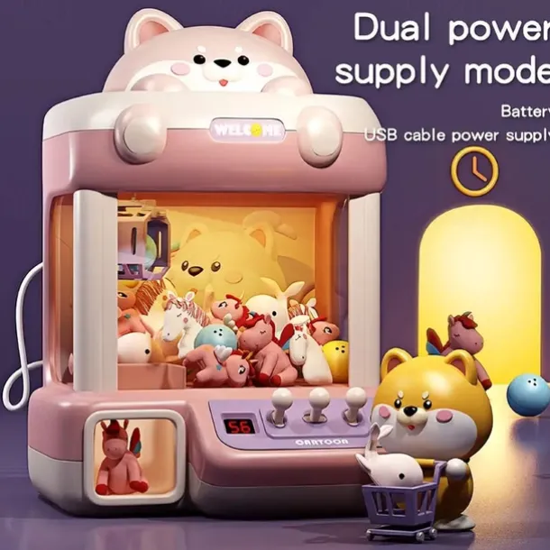 Chaigou Scratching Doll Machine Large Children's Toys Household Mini Clip Doll Twister Festival Gift for Boys and Girls