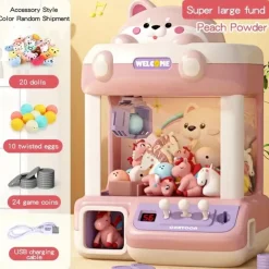 Chaigou Scratching Doll Machine Large Children's Toys Household Mini Clip Doll Twister Festival Gift for Boys and Girls