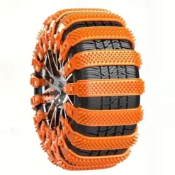 Chain Car Winter Tire Wheel Chain Anti-skid Chain Strip for Car Truck SUV Winter Car Tire Accessories 8pcs