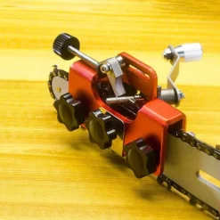 Chain-saw Chain Sharpening Fixture - Easy-to-Use Stainless Steel Jig for Precision Grinding - Quick and Accurate Sharpener Tool for Chain Maintenance