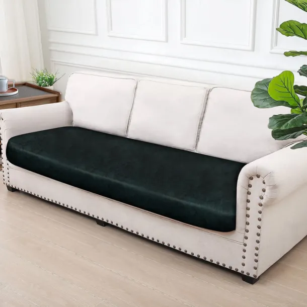 Chaise Lounge 3-Seat Cover Faux Leather Hot Stamping Embossed Slipcovers