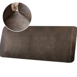 Chaise Lounge 3-Seat Cover Faux Leather Hot Stamping Embossed Slipcovers