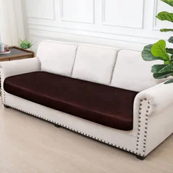 Chaise Lounge 3-Seat Cover Faux Leather Hot Stamping Embossed Slipcovers