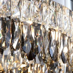 Chandelier 60/80cm LED Crystal Ceiling Light Circle Design Unique Design Flush Mount Lights Stainless Steel LED Nordic Style 110-240V