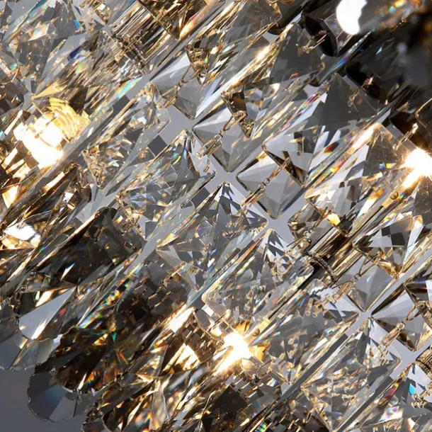 Chandelier 60/80cm LED Crystal Ceiling Light Circle Design Unique Design Flush Mount Lights Stainless Steel LED Nordic Style 110-240V