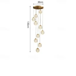 Chandelier LED Pendant Light Globe Design Cluster Design Copper Formal Style Modern 10 15 20 Heads 220-240V 110-120V