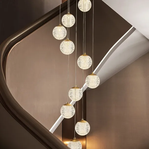 Chandelier LED Pendant Light Globe Design Cluster Design Copper Formal Style Modern 10 15 20 Heads 220-240V 110-120V