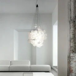 Chandelier Light Modern Design Bubble Ball 40/50cm Chandeliers Art Decor Glass Chanddelier Light Fixture Dinning Room/Living Room Suspension LED Lamp 110-240V