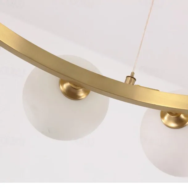 Chandelier Pendant Lighting Gold Copper with Glass Globes Classic Vintage Sputnik Ceiling Light Fixture for Kitchen Living Room Dining Room Bedroom Farmhouse