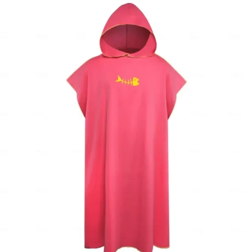 Changing Robe Hooded Poncho Towel Quick Dry Lightweight Changing Towel Extra Long in Microfibre Surf Poncho Universal Size for Men Women Adults, Suitable for Swimming Surfing and Beach