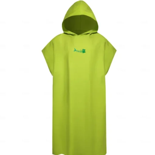 Changing Robe Hooded Poncho Towel Quick Dry Lightweight Changing Towel Extra Long in Microfibre Surf Poncho Universal Size for Men Women Adults, Suitable for Swimming Surfing and Beach